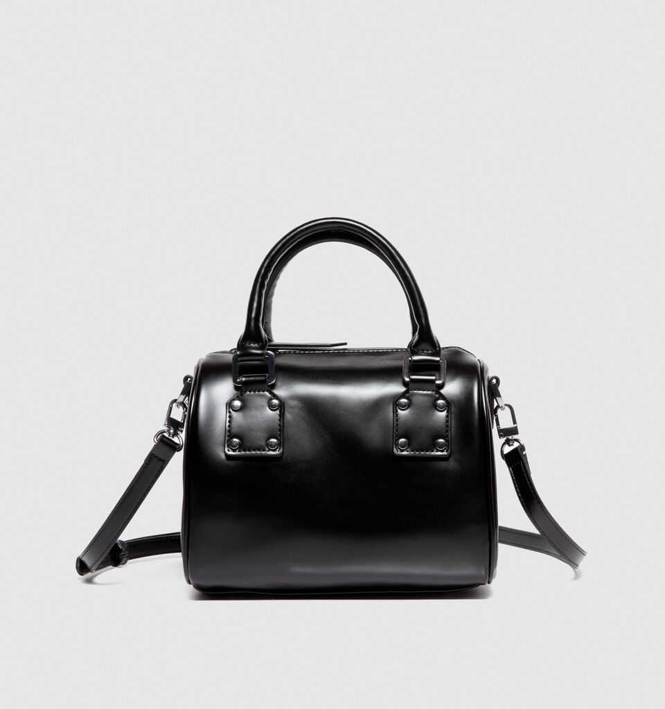 Mini vanity-style handbag with shoulder strap - null - Black | Sisley image number 2